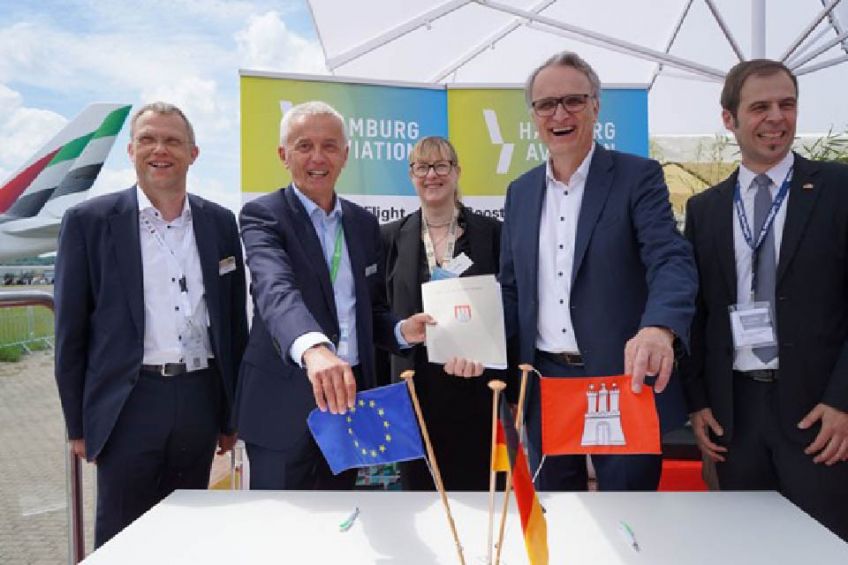 Hamburg und das Clean Aviation Joint Undertaking beschließen strategische Zusammenarbeit zur Beschleunigung von Innovationen für eine emissions-freie Luftfahrt