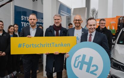H2 MOBILITY Wasserstofftankstelle am Tempelhofer Weg in Berlin eröffnet