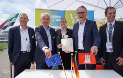 Hamburg und das Clean Aviation Joint Undertaking beschließen strategische Zusammenarbeit zur Beschleunigung von Innovationen für eine emissions freie Luftfahrt